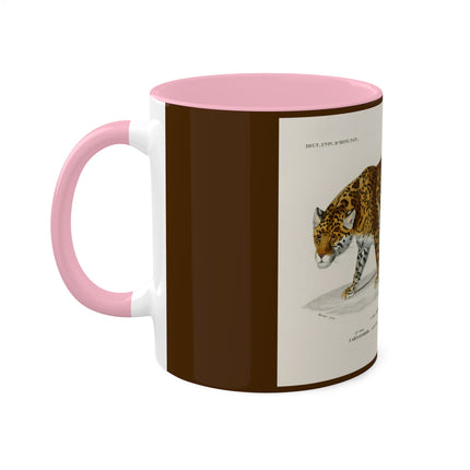 Jaguar by Charles Dessalines D' Orbigny Colorful Mugs, 11oz
