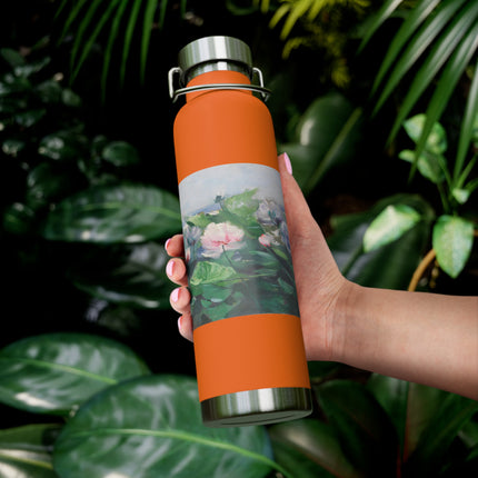 Water Lilies by Karl Hagemeister Copper Vacuum Insulated Bottle, 22oz