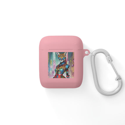 Cyber Cat Glamour AirPods Case Cover