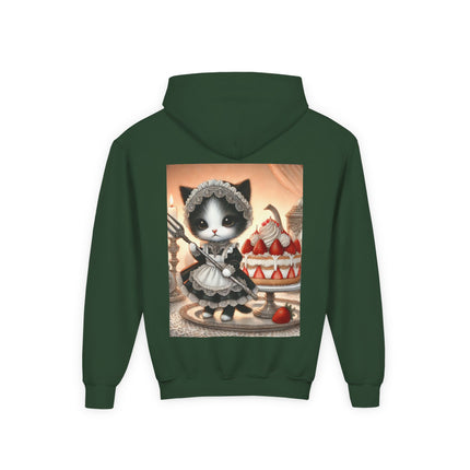 Patisserie Kitten Youth Hooded Sweatshirt – Sweet Charm & Storybook Delight
