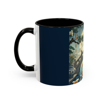 Moonlit Bridge Gentleman Colorful Mug – Imperial Serenity & Moonlit Harmony