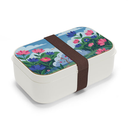 🌸🎩 The Lady Of The Grand Flower Garden Bento Lunch Box – Art Deco Fashion Illustration