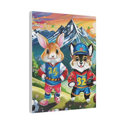 Animal Athletes Matte Canvas, Stretched, 0.75"