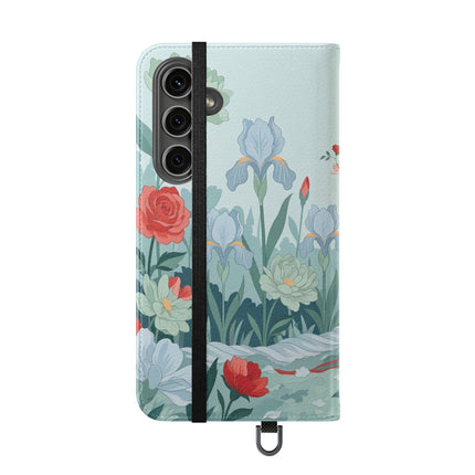🌹💌 The Secret Rose Garden Courtship Flip Case – Art Deco Floral Romance
