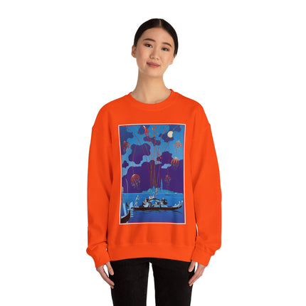 Fireworks in Venice by George Barbier Heavy Blend™ Crewneck Sweatshirt