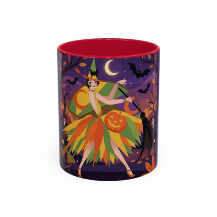 🎃🧙 The Witch Of Jack-O'-Lantern Hollow Colorful Mug – Whimsical Halloween Charm