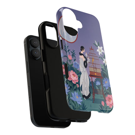🌸🐦 The Lady Of The Garden Birdcage Phone Case – Art Deco Floral Elegance