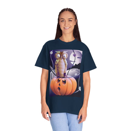 The Startled Pumpkin Unisex Garment-Dyed T-shirt