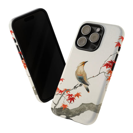 Japanese Bird on Maple by Ohara Koson Phone Cases