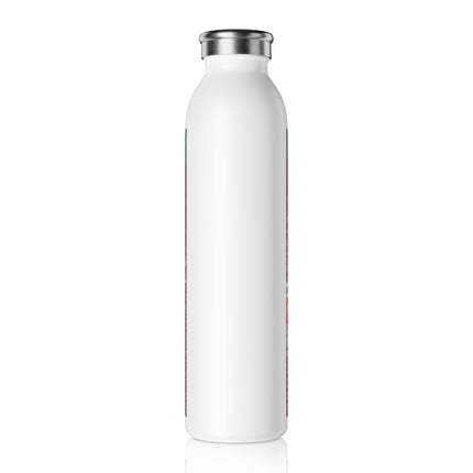 February & Amethyst (from the Gem Series) by Sofia Chiostri Slim Water Bottle