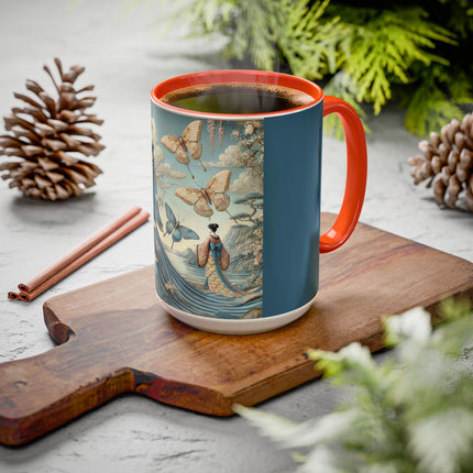 Butterfly Empress Colorful Mug – Graceful Butterflies & Timeless Elegance