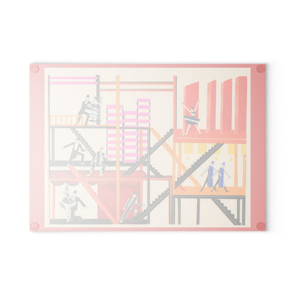 Maquettes de Théatre 4 by Alexandra Exter Glass Cutting Board