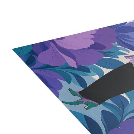 💜🌸 The Violet Garden Promenade Postcards With Envelopes – Art Deco Floral Fashion