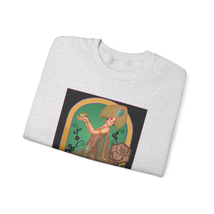 October & Opal, Tourmaline (from the Gem Series) by Sofia Chiostri Heavy Blend™ Crewneck Sweatshirt