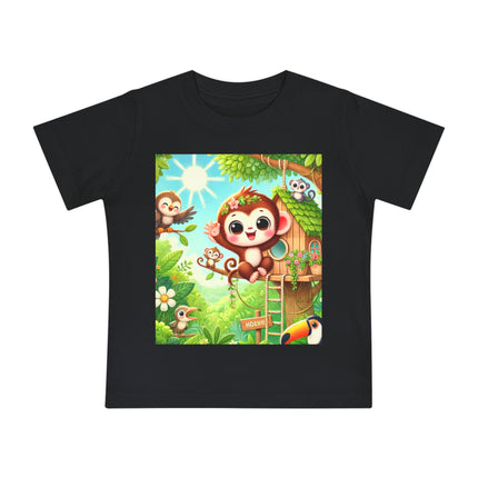 Monkey Treehouse Adventure Baby T-Shirt – Playful Jungle Fun & Everyday Comfort