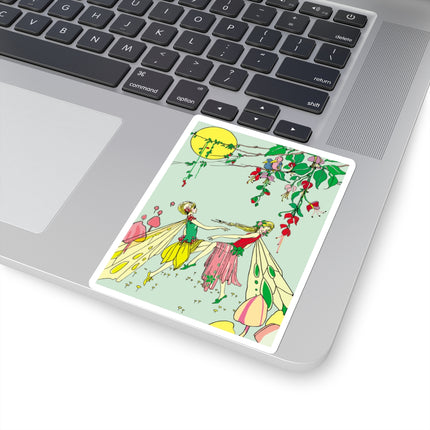 Moonlit Dance of Enchanting Fairies Kiss-Cut Stickers (4 Sizes)