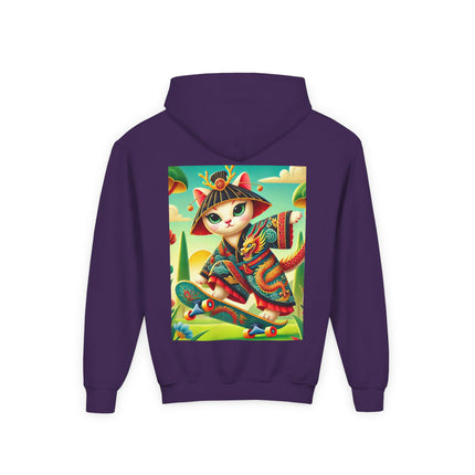 Dragon Dance on Wheels Youth Hooded Sweatshirt – Bold Motion & Fearless Style