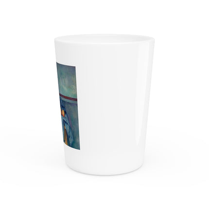 The Peppermint Bottle by Paul Cézanne Ceramic Shot Glass