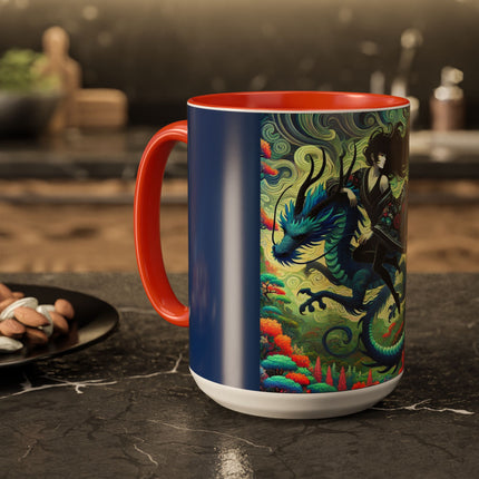 Mystic Guardian of the Sky Light Colorful Mugs (11oz, 15oz)
