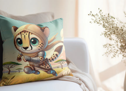Swift Cheetah Spun Polyester Square Pillow