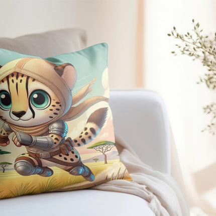Swift Cheetah Spun Polyester Square Pillow