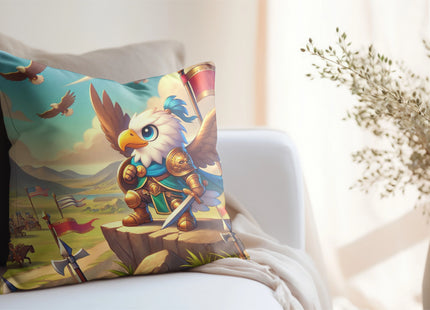 Watchful Guardian Spun Polyester Square Pillow