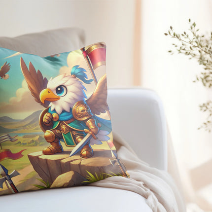 Watchful Guardian Spun Polyester Square Pillow
