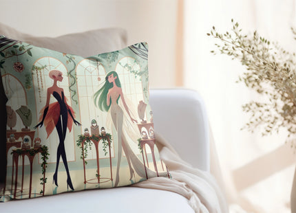 Fairy Treasures Spun Polyester Square Pillow