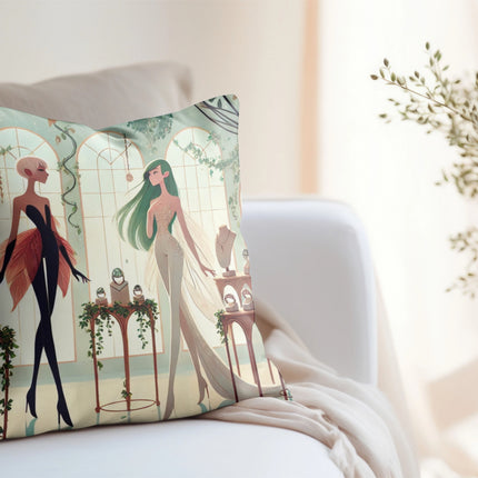 Fairy Treasures Spun Polyester Square Pillow