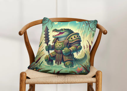 Swamp Tyrant Spun Polyester Square Pillow