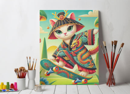 Dragon Dance on Wheels Giclée Art Print