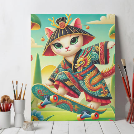 Dragon Dance on Wheels Giclée Art Print