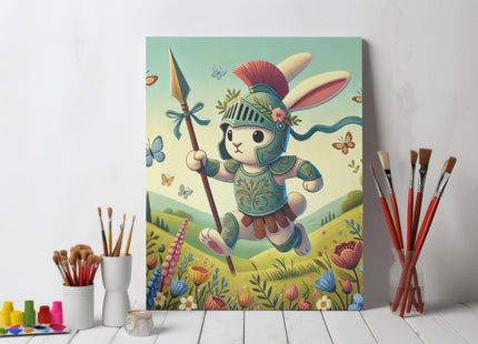 Rabbit Gladiator Giclée Art Print