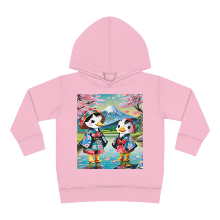Rainy Day Ducks Toddler Pullover Fleece Hoodie