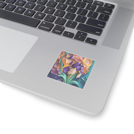 The Elegant Iris Flower Kiss-Cut Stickers (4 Sizes)