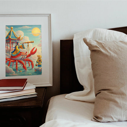 The Celestial Crab Navigator Matte Vertical Posters