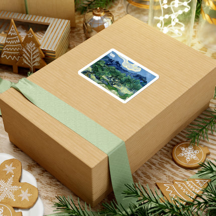 Olive Trees by Vincent Van Gogh Kiss-Cut Stickers (4 Sizes)