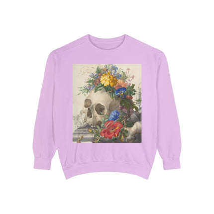 Vanitas Still Life by Herman Henstenburgh Garment-Dyed Sweatshirt