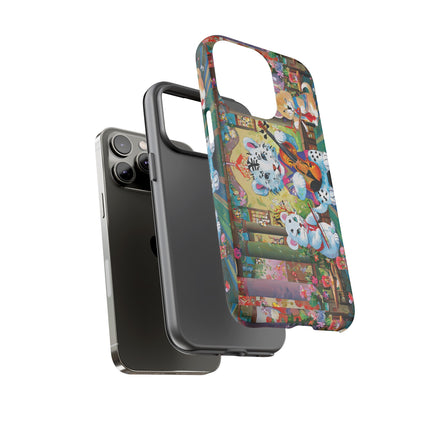 Melodies of the Snow Lion Cub Phone Cases
