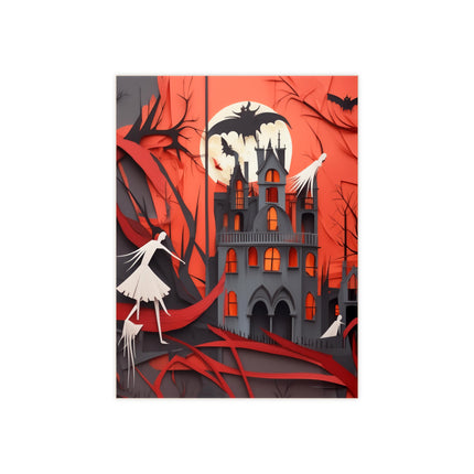 Halloween Night Scene Ceramic Tile
