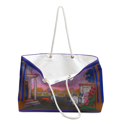 March Hare's Garden Scene Design for Alice in Wonderland by William Penhallow Henderson Weekender Bag