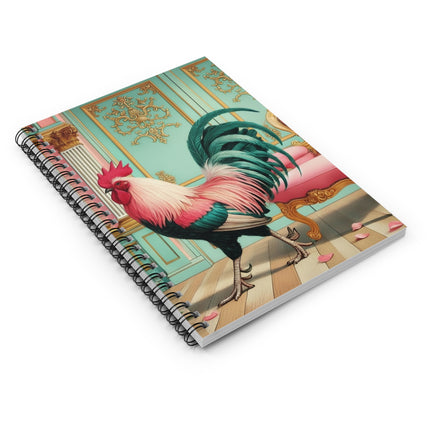 The Salon Rooster Spiral Notebook - Ruled Line