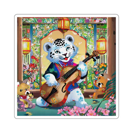 Melodies of the Snow Lion Cub Kiss-Cut Stickers (4 Sizes)