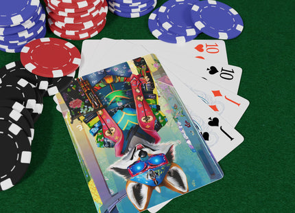 Cyber Hyena Playing Cards