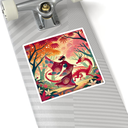 The Dragon Fairy’s Dance Kiss-Cut Stickers (4 Sizes)