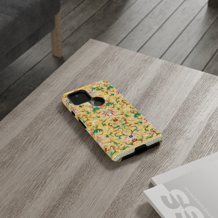 Yellow Botanical Pattern by Owen Jones Phone Cases