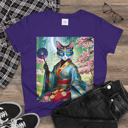 Cyberpunk Geisha Cotton Tee