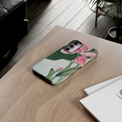 Blooming Lotus Flowers by Ohara Koson Phone Cases