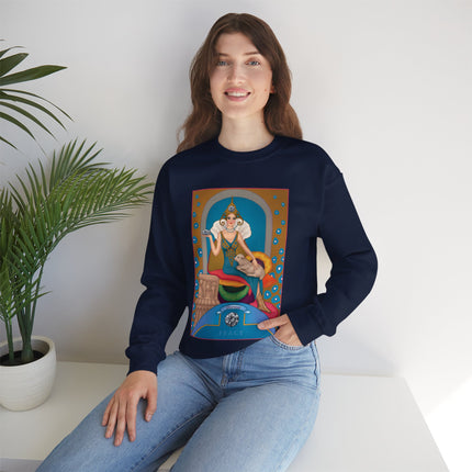 April & Diamond (from the Gem Series) by Sofia Chiostri Heavy Blend™ Crewneck Sweatshirt
