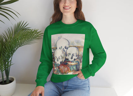 The Three Skulls by Paul Cézanne Unisex Heavy Blend™ Crewneck Sweatshirt